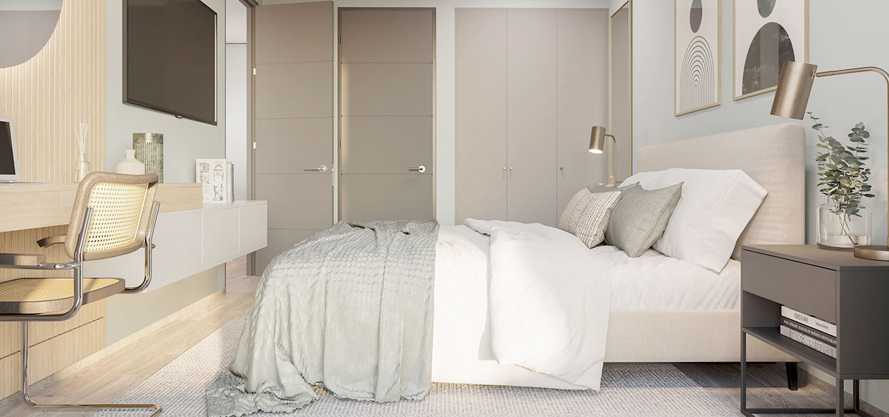 dormitorio cama sin hacer